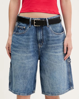 Tommy Jeans pantaloni scurți pentru femei, din denim