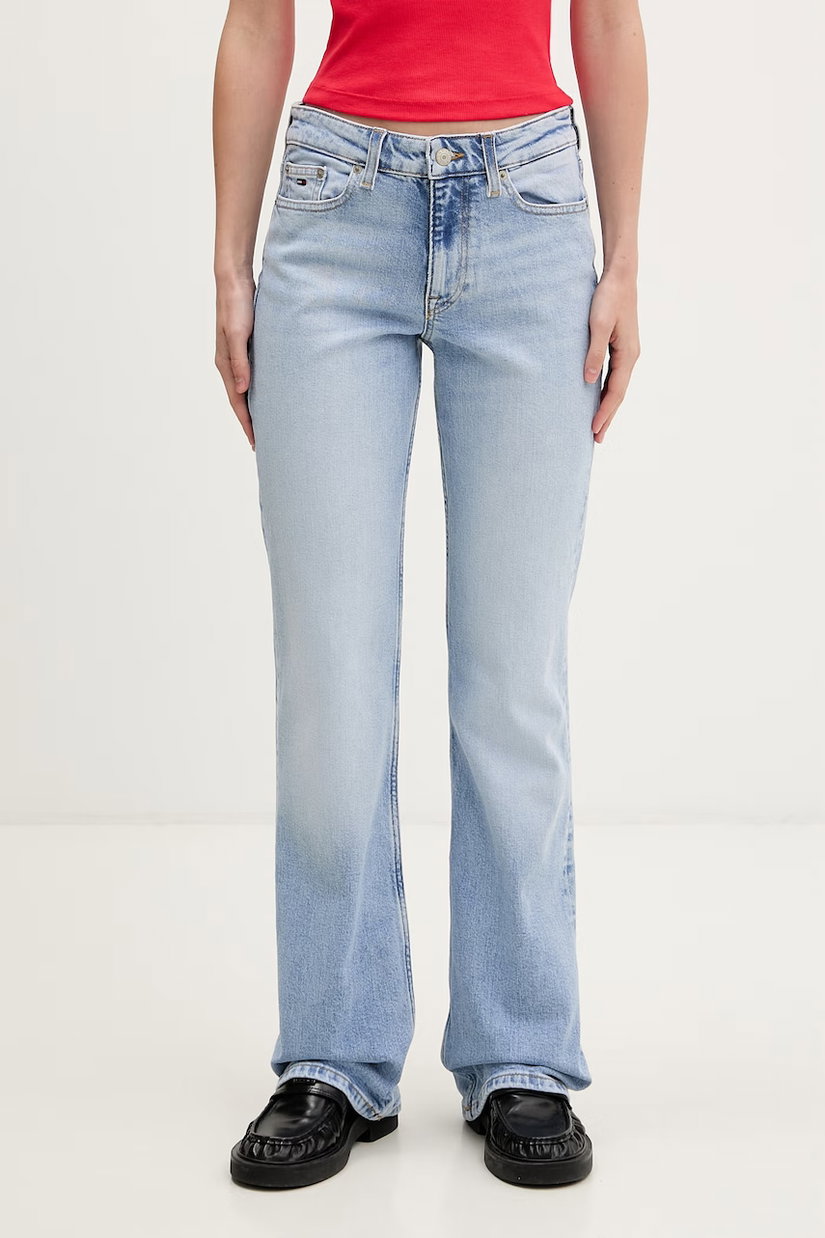 Tommy Jeans blugi bootcut pentru copii