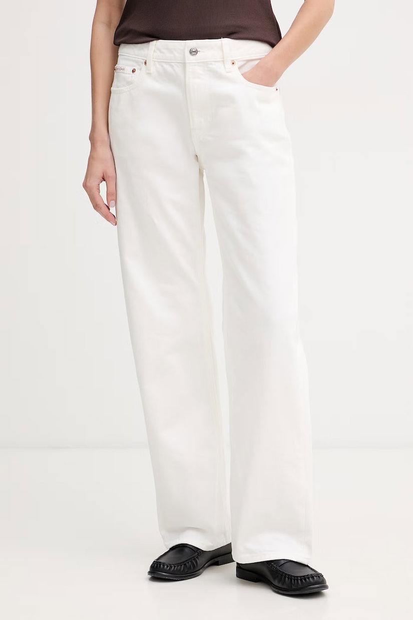 Calvin Klein Jeans blugi straight pentru femei