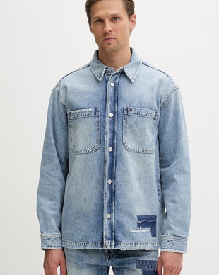 Tommy Jeans cămașă pentru bărbați, din denim
