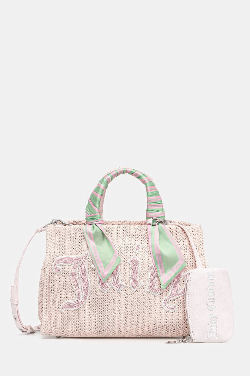 Juicy Couture geantă crossbody pentru femei împletită IRIS BEADS