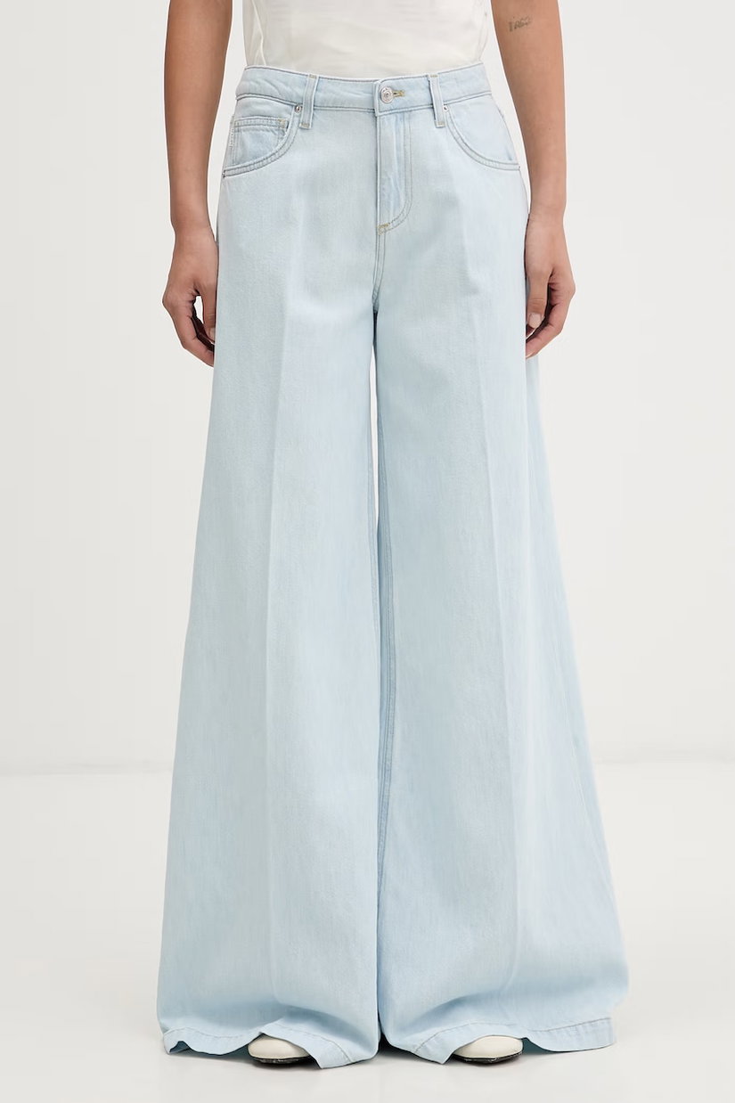 ViCOLO blugi wide leg pentru femei