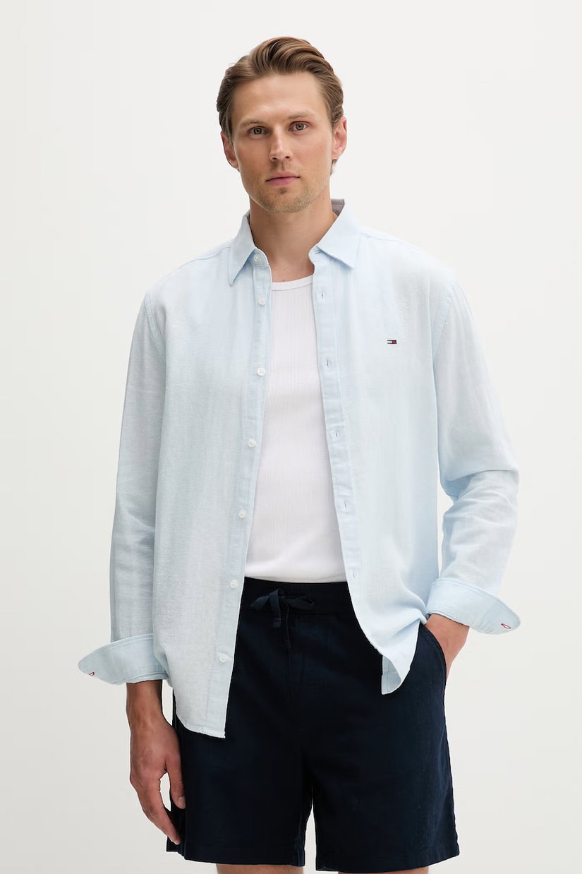 Tommy Jeans cămașă pentru bărbați, cu in