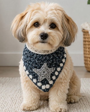 Bandana crosetata " Handsome Boy "