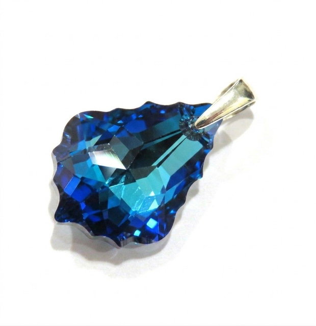 Cercei mari stralucitori din Cristale Swarovski baroc si pandantiv asortat - CE295.1, PA295.1 - Cercei casual delicati, cercei eleganti, cercei romantici, set cristale ocazie