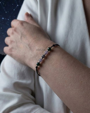 Alet - Bratara Handmade Pietre Semipretioase Argint Zodia Capricorn
