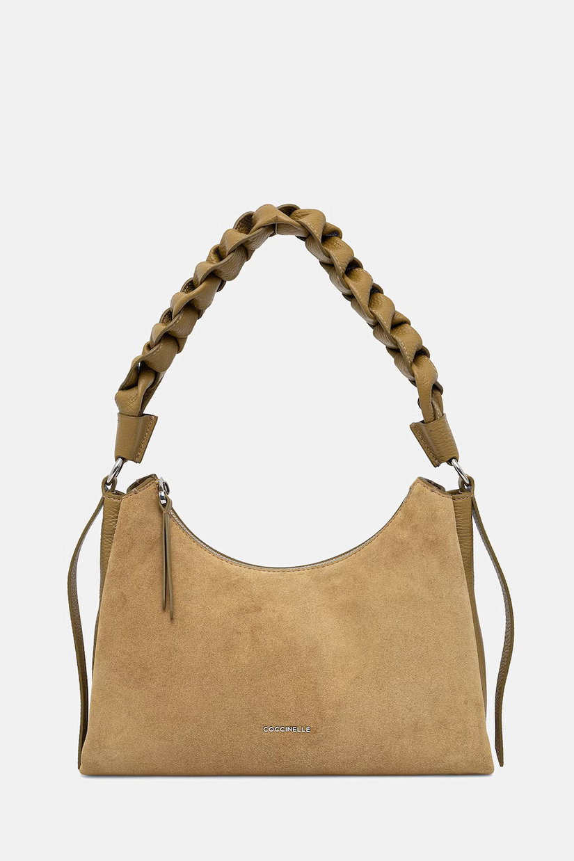 Coccinelle geantă de mână din piele întoarsă BOHEME SUEDE BIMATERIAL