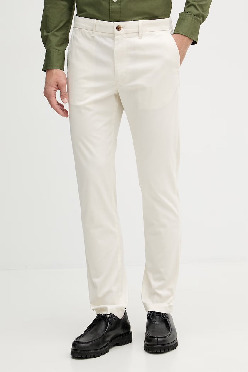 Tommy Hilfiger pantaloni chinos pentru bărbați din bumbac cu elastan