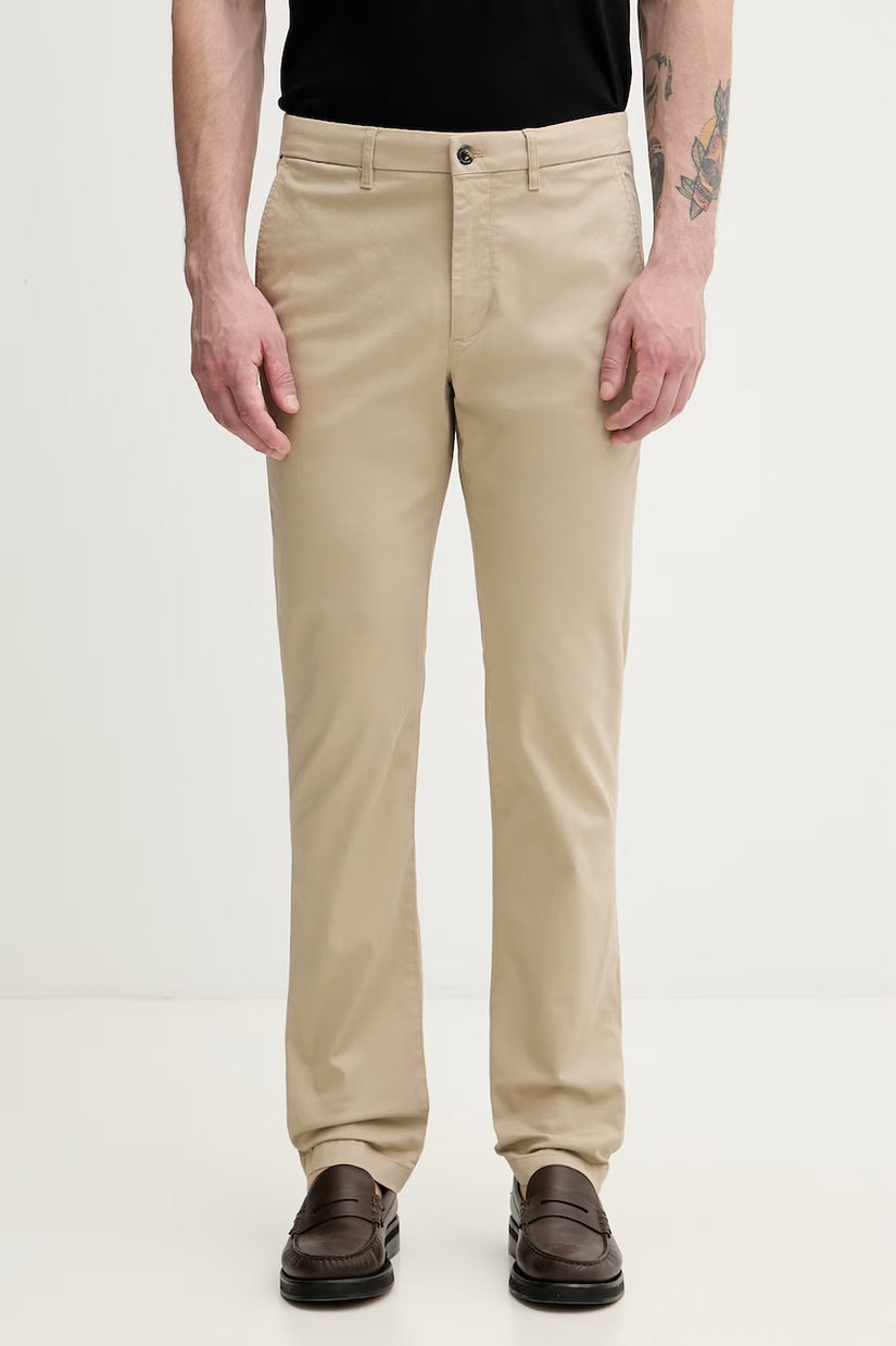 Tommy Hilfiger pantaloni chinos pentru bărbați din bumbac cu elastan
