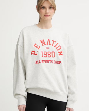 P.E Nation hanorac pentru femei cu bumbac Backspin