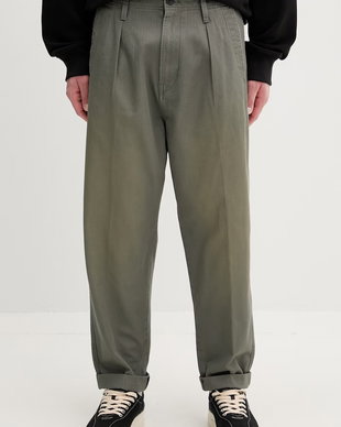 G-Star pantaloni pentru bărbați din bumbac Pleated Chino Relaxed Tapered