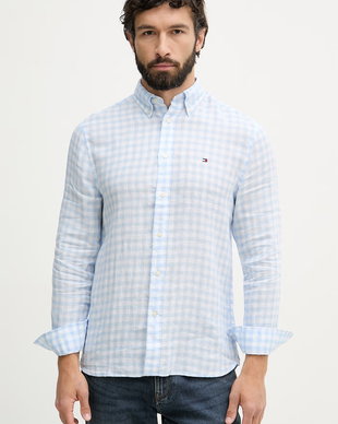 Tommy Hilfiger cămașă bărbătească din in