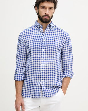 Tommy Hilfiger cămașă pentru bărbați din in