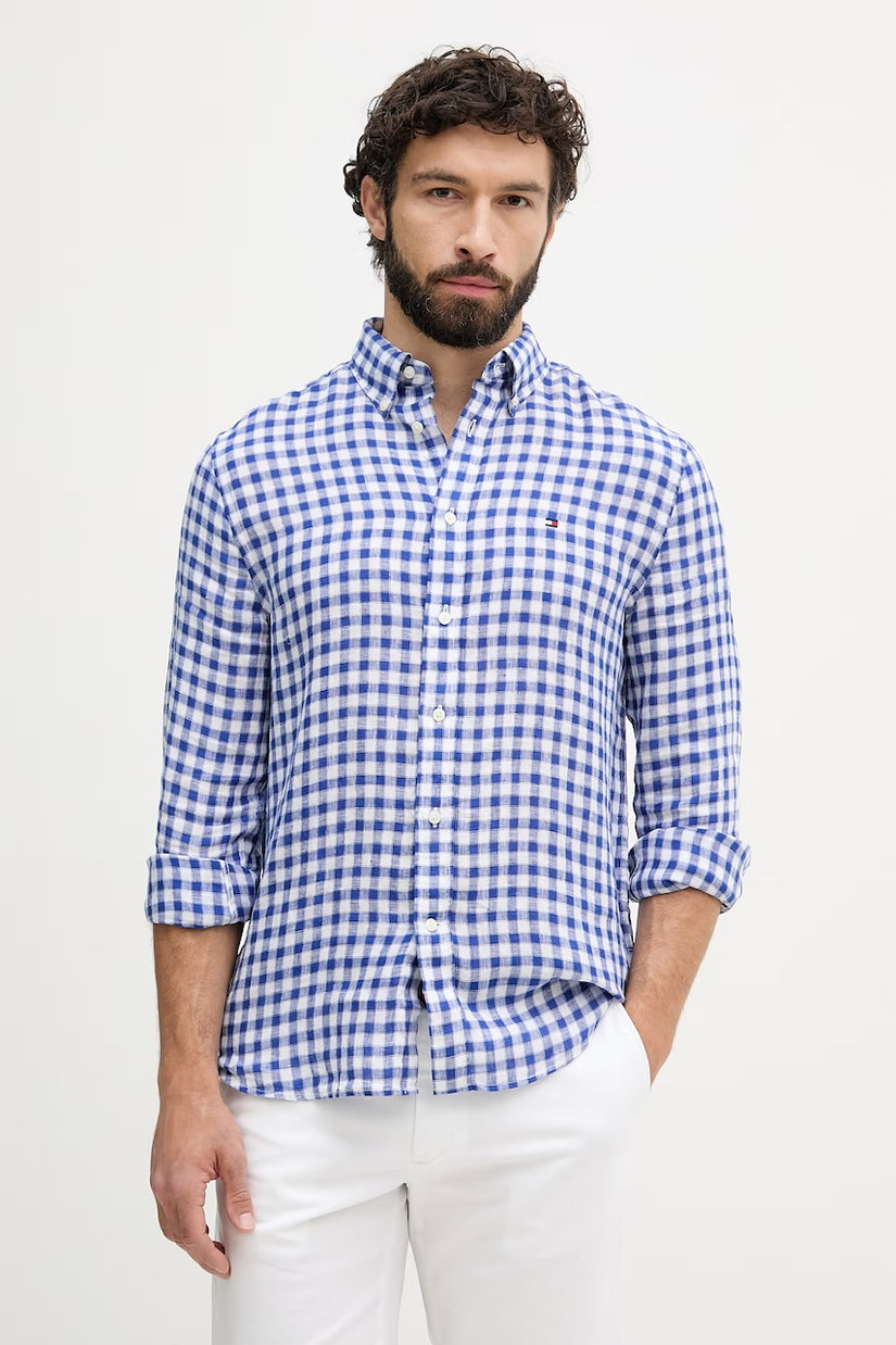 Tommy Hilfiger cămașă pentru bărbați din in