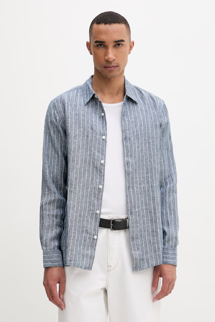 Calvin Klein cămașă pentru bărbați, din in
