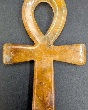 Cuart Hematoid Galben (Vindecatorul Auriu) - Ankh piatra semipretioasa