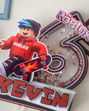Cake Topper Cifra - Roblox
