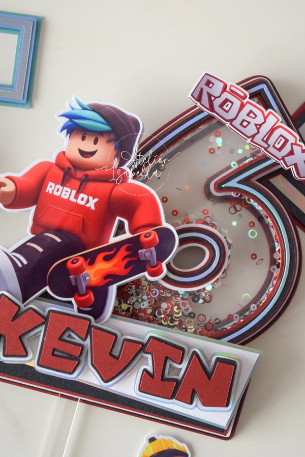 Cake Topper Cifra - Roblox