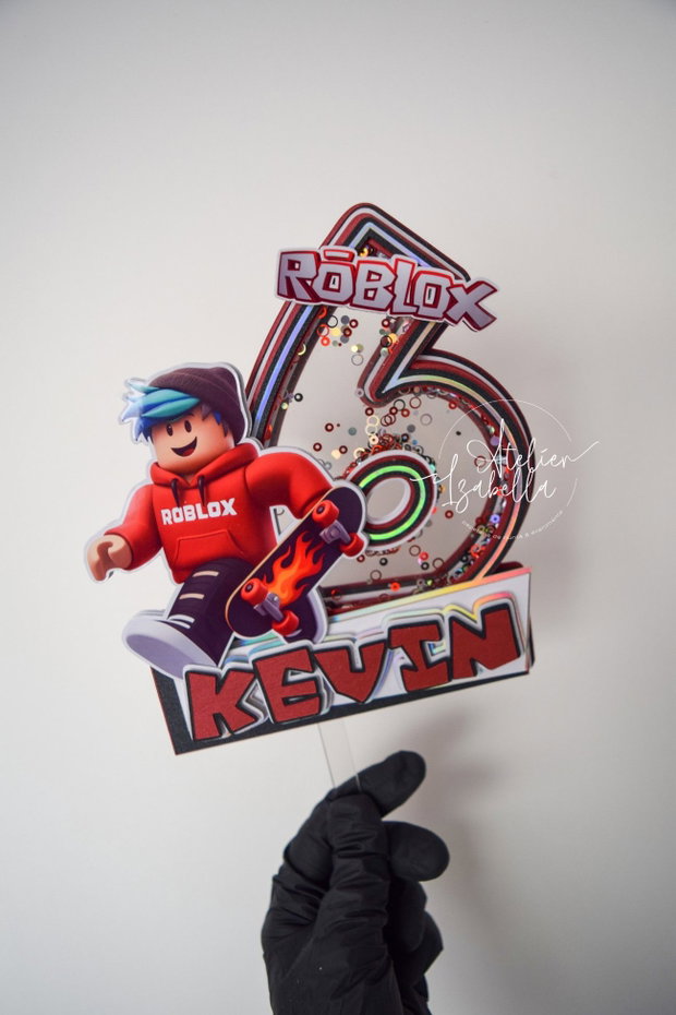Cake Topper Cifra - Roblox