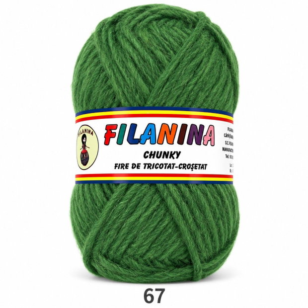 Fir tip CHUNKY, 100% Lâna merinos
