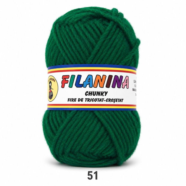Fir tip CHUNKY, 100% Lâna merinos