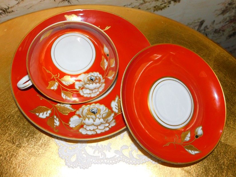 Set vintage portelan Germania,  mic dejun , 3  piese , superb