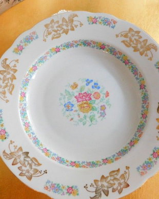 Portelan vintage Bavaria,   farfurie adinca pentru spaghete