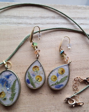 Natură Conservată  Set handmade cu flori de câmp
