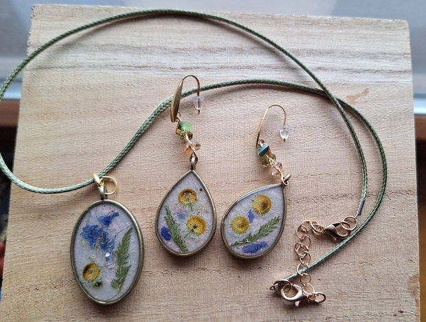 Natură Conservată Set handmade cu flori de câmp