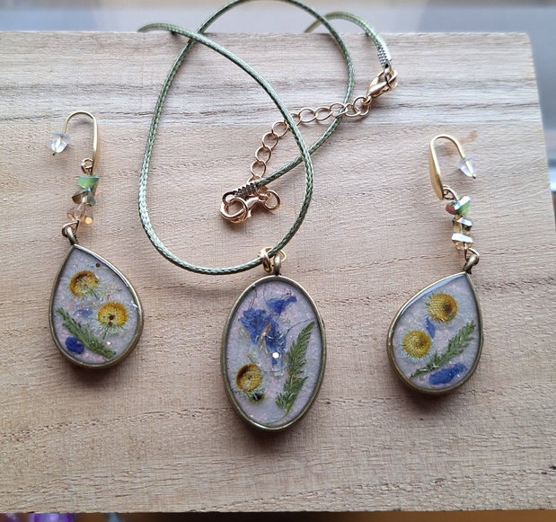 Natură Conservată Set handmade cu flori de câmp