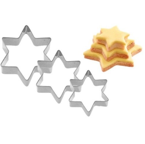 KT0016 - SET Cutter / forma pt prajituri / lut polimeric, stele