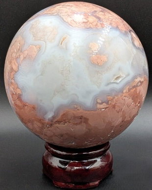 Agat Pink Petal - Sfera piatra semipretioasa