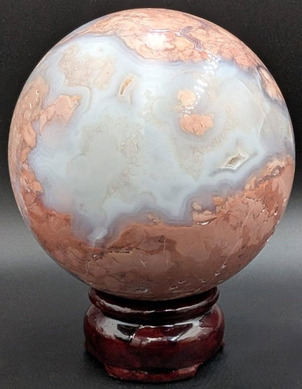 Agat Pink Petal - Sfera piatra semipretioasa
