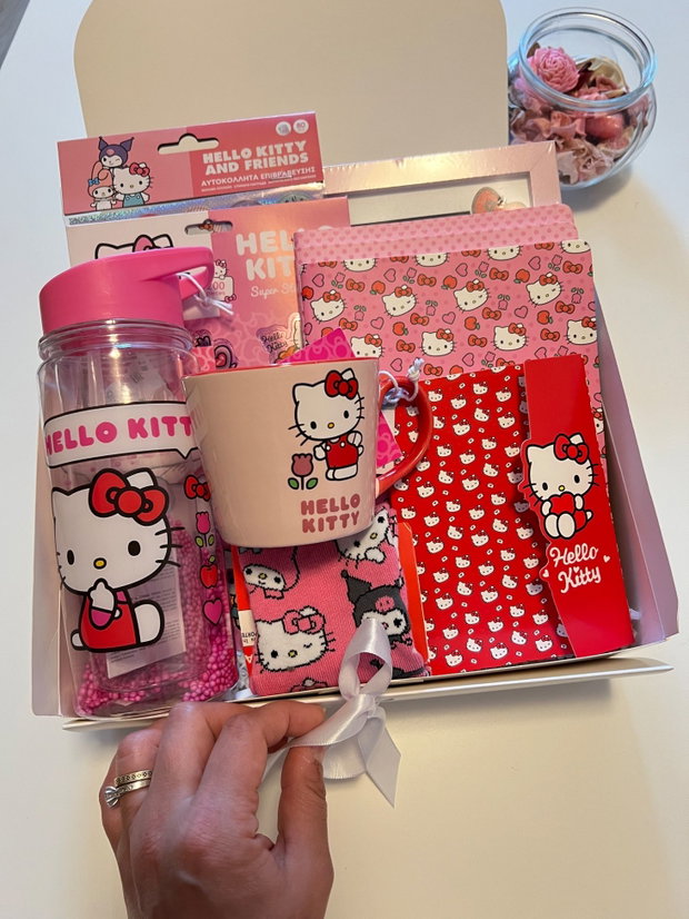 Set cadou Hello Kitty Fetițe | Cutie 1 Iunie Sanrio Kuromi