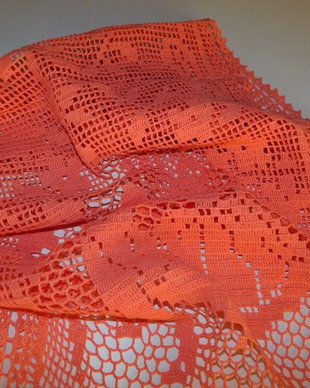 Centru de masa, vintage , fire  bumbac,  dantela,  crosetat manual ,  deosebit