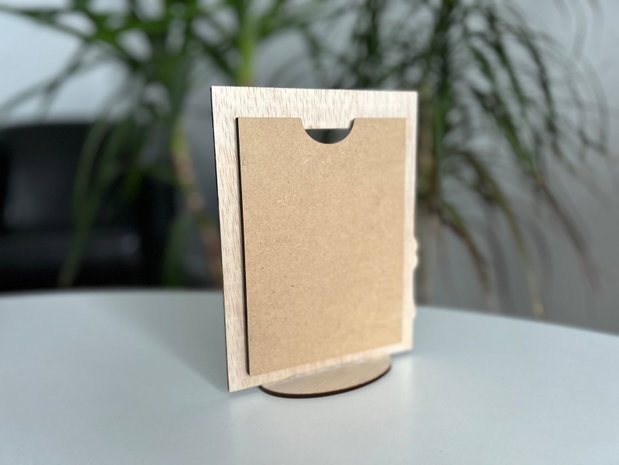 Ramă foto din lemn pentru colorat model cu baloane și înghețată 1 Iunie poză 9x13 cm