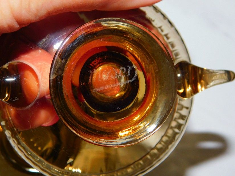 Cristal MOSER, Cehoslovacia, 5  boluri  mini  provenind    din 1928  din familia  strabunicilor