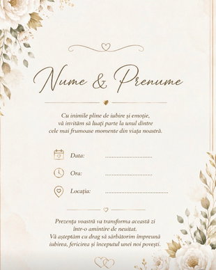 Invitație Nunta
