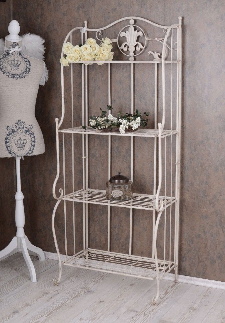 Raft metalic antik white