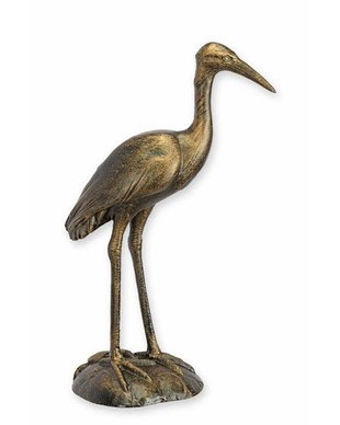 Egreta-figurina decorativa din fonta