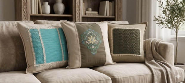 Set de trei perne decorative