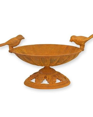 Set doua bai pasarele din fonta antik rusty