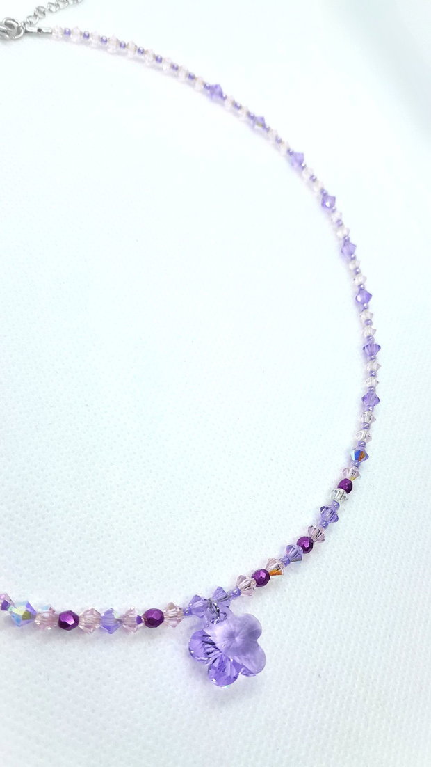 Colier cu cristale Swarovski, Preciosa si cristale de Cehia