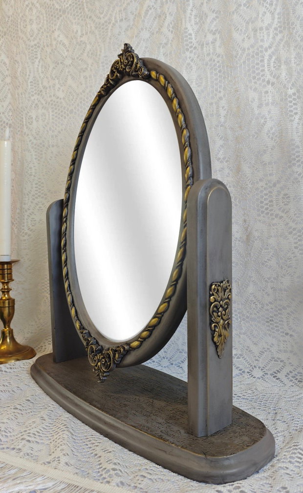 Oglindă de masă din lemn masiv-Baroque