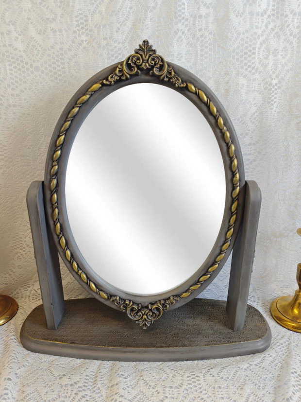 Oglindă de masă din lemn masiv-Baroque