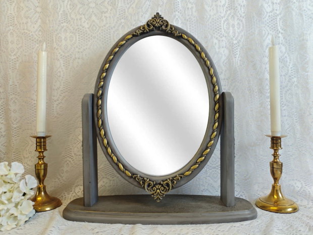 Oglindă de masă din lemn masiv-Baroque