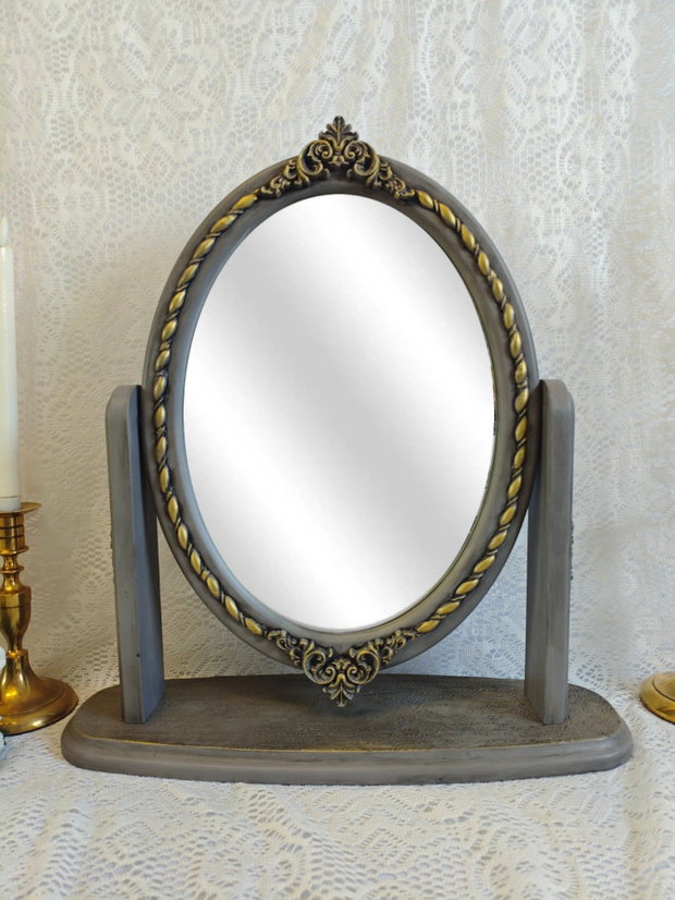 Oglindă de masă din lemn masiv-Baroque
