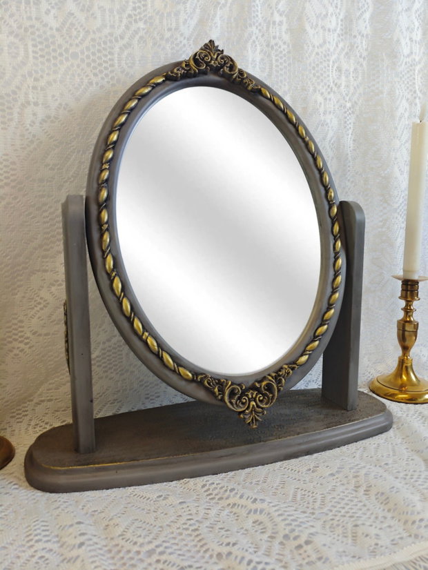 Oglindă de masă din lemn masiv-Baroque
