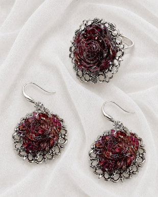 Set Bijuterii tradndafiri -rasina 02063