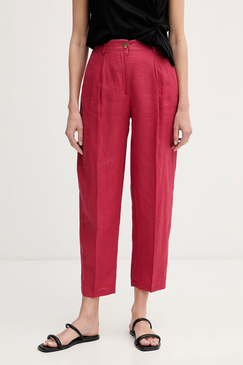 United Colors of Benetton pantaloni pentru femei din in